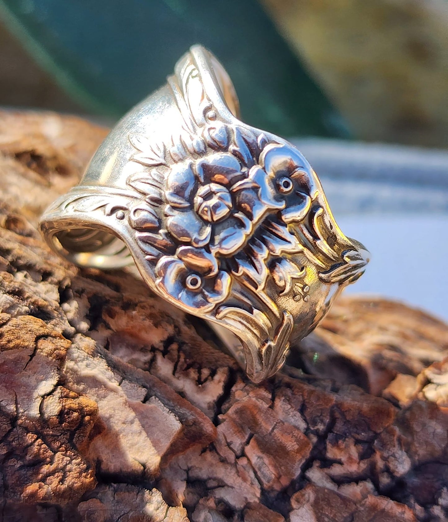 Size 7.5 Silver Plated Spoon Ring