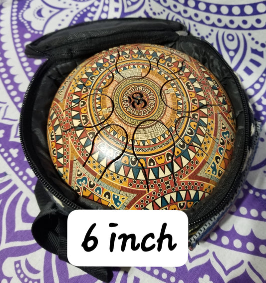 6 Inch Mandala Steel Tongue Drum