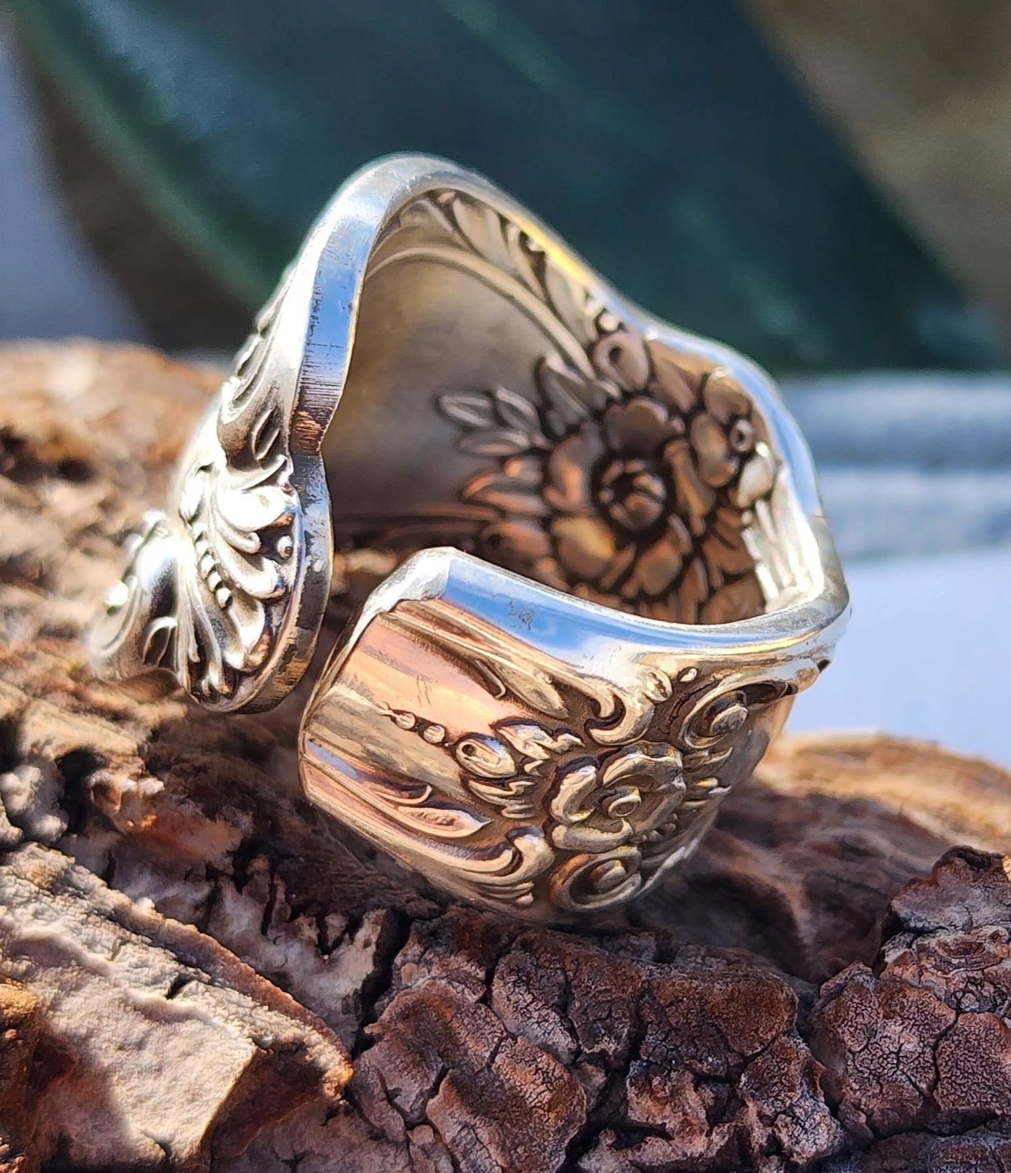 Size 7.5 Silver Plated Spoon Ring