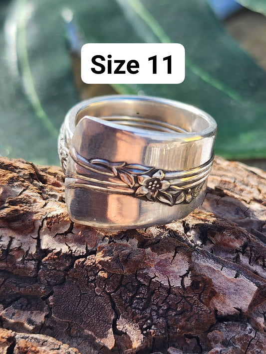 Size 11 Silver Plated Spoon Ring