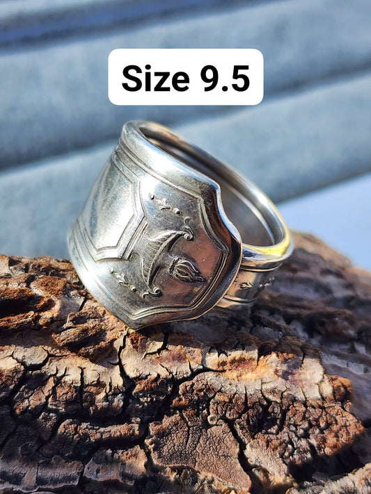 Size 9.5 Silver Plated Spoon Ring