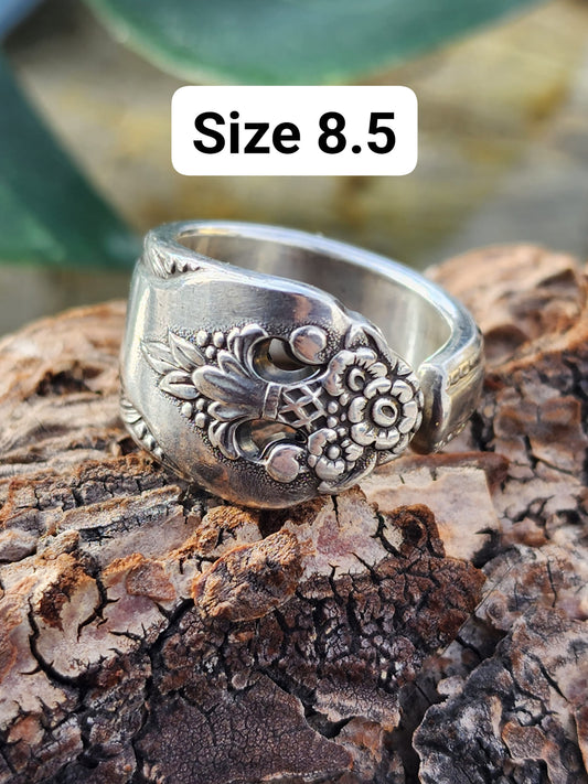 Size 8.5 Silver Plated Spoon Ring