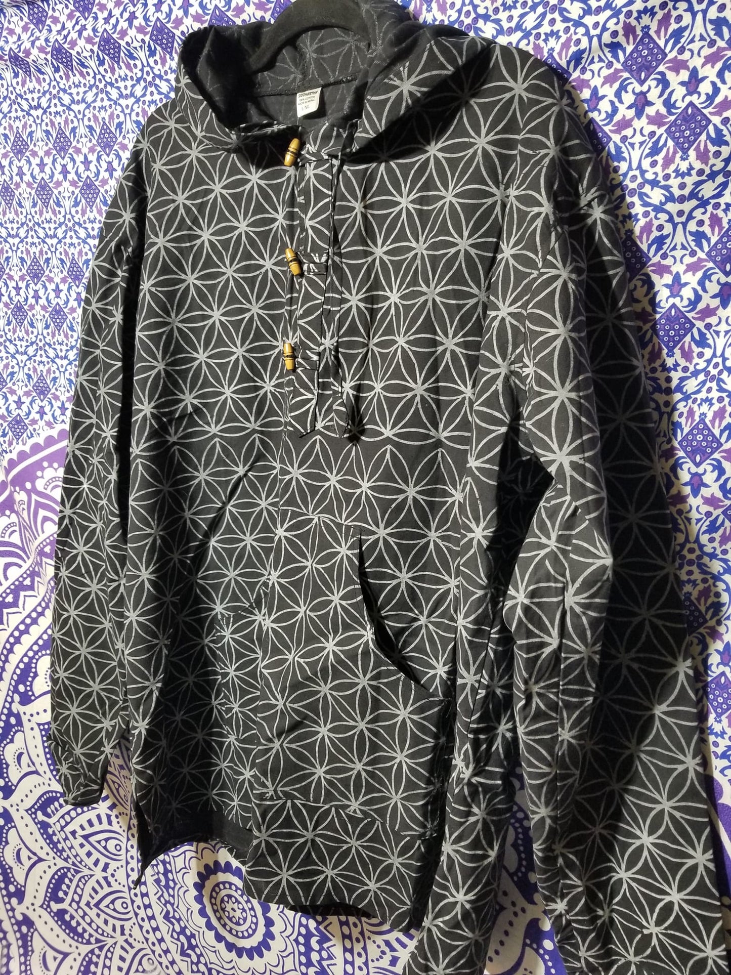 Cotton Flower of Life Hoodie