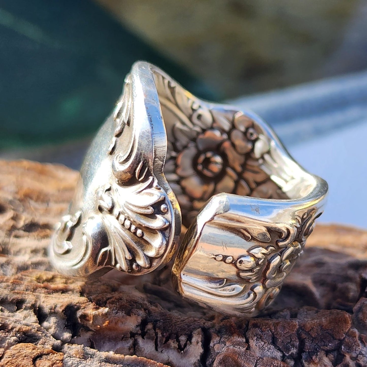 Size 7.5 Silver Plated Spoon Ring