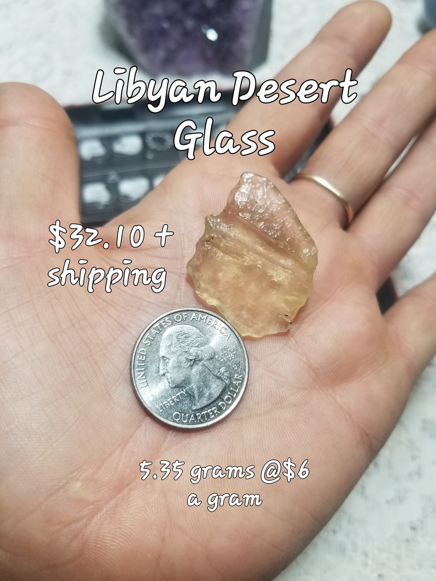 Libyan Desert Glass lechatelierite