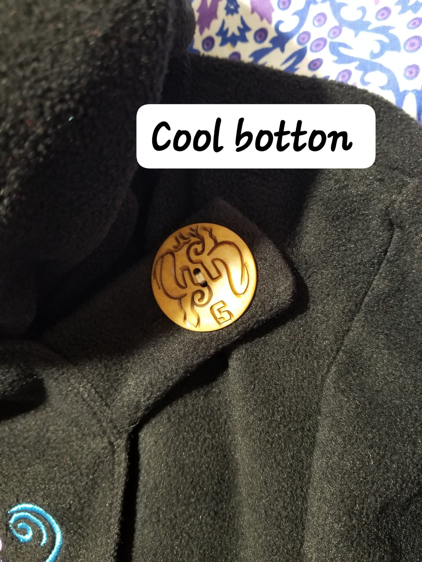 Large Purple Trance Trip Fleece Paws Coat